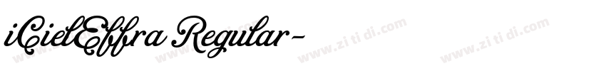 iCielEffra Regular字体转换